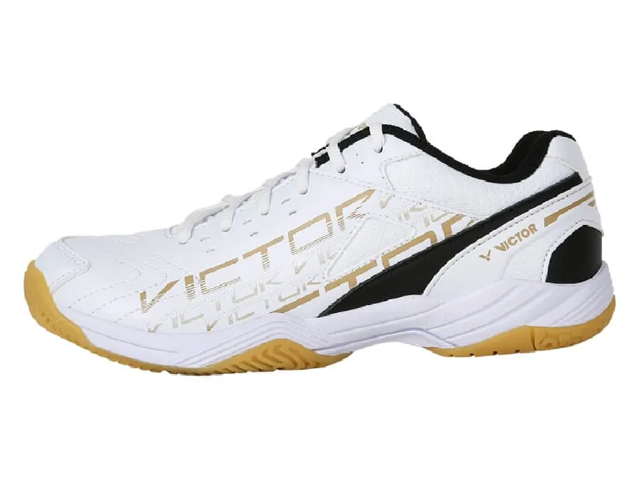 Victor A170 AC Court Shoes Bright White/Black