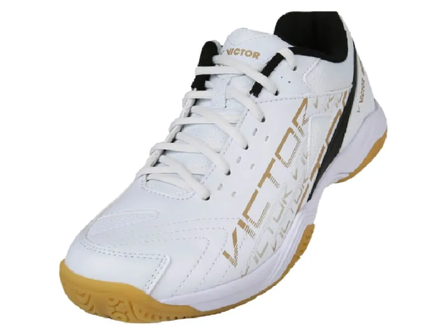 Victor A170 AC Court Shoes Bright White/Black