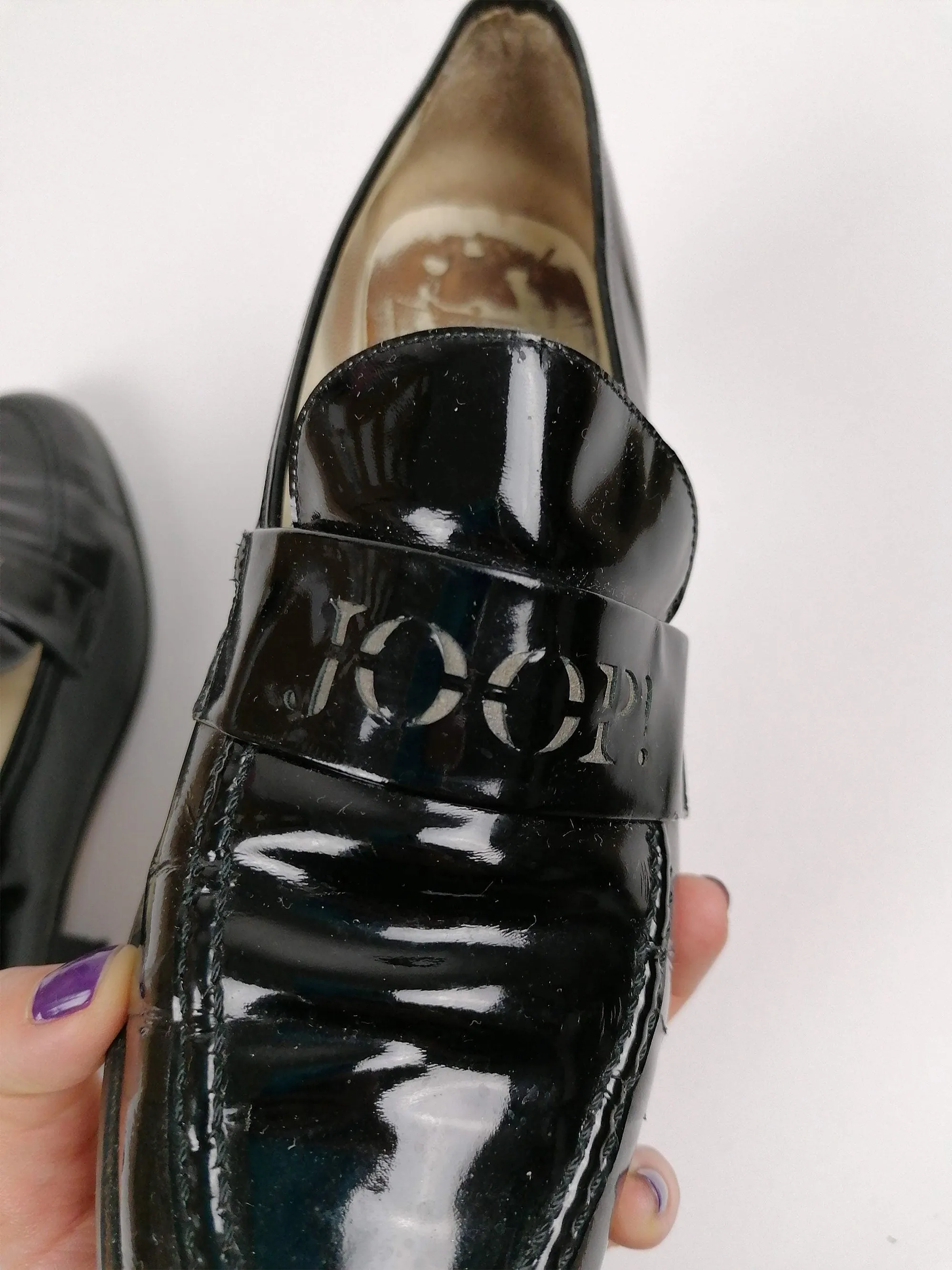 Vintage 90's JOOP! Patent Leather Loafers -  Size EU 38 / UK 5.5 / us 7.5