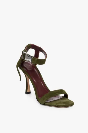 VIVA HEEL | OLIVE SUEDE