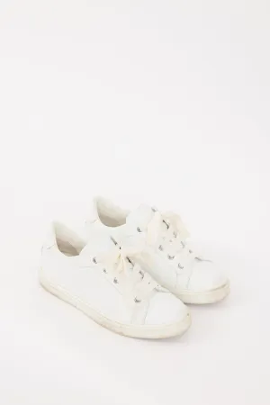 White Leather Avantage Sneaker