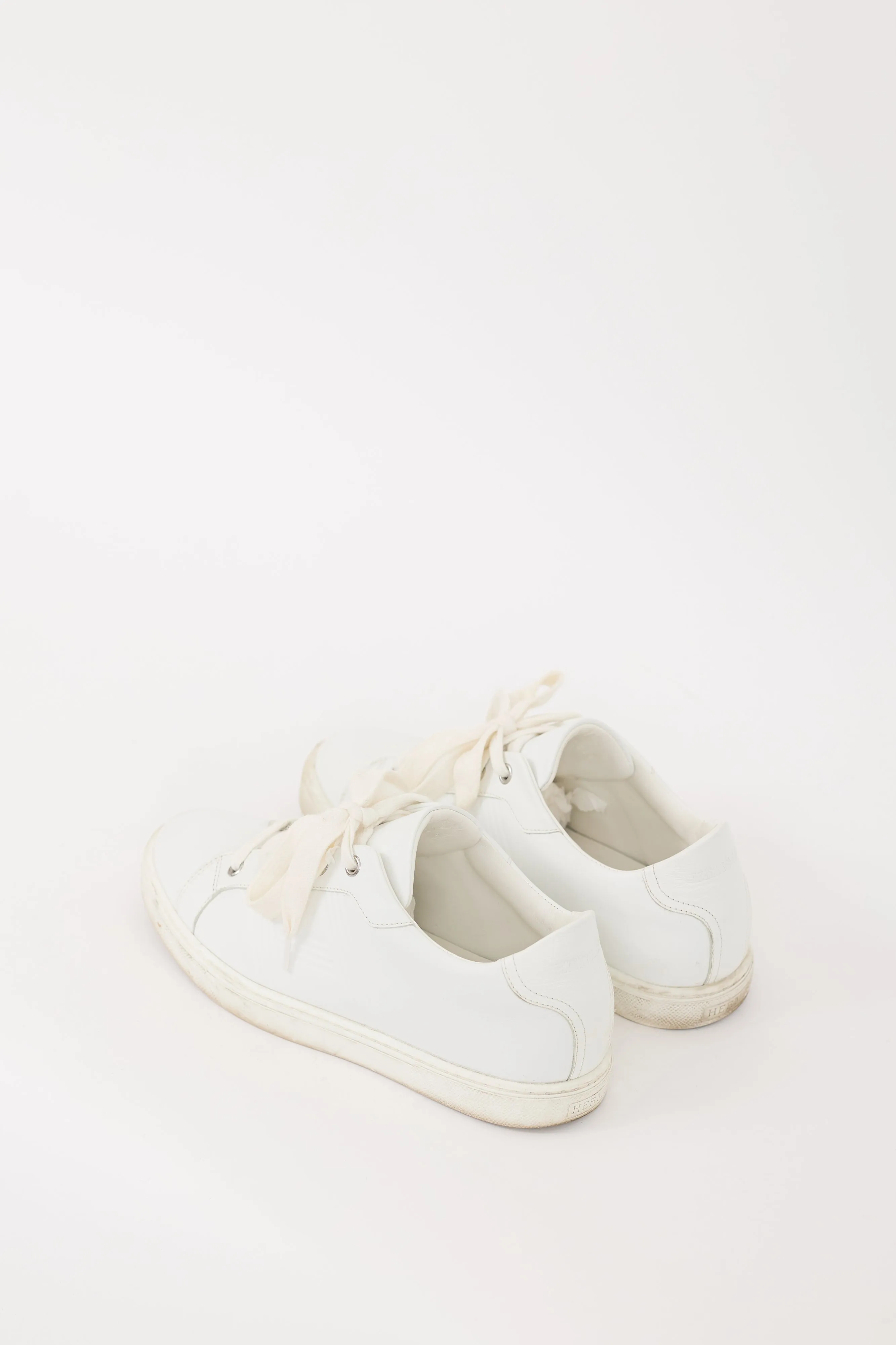 White Leather Avantage Sneaker