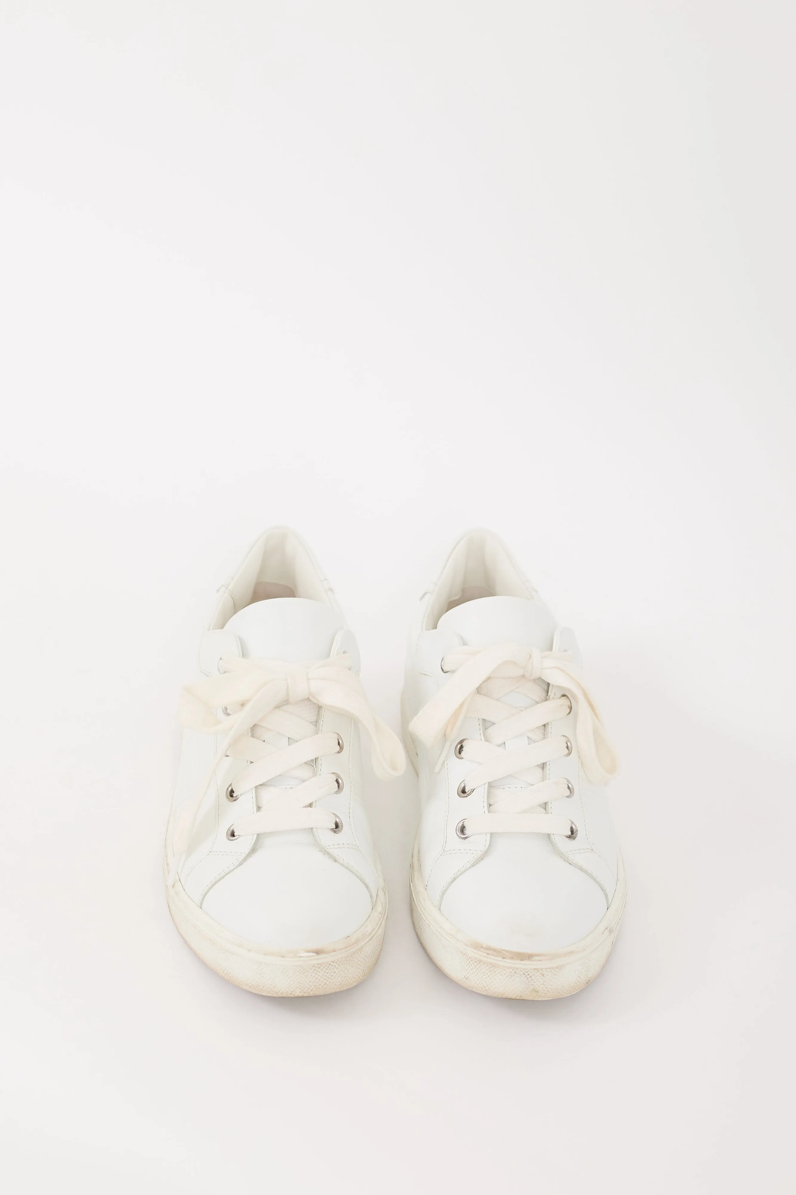 White Leather Avantage Sneaker