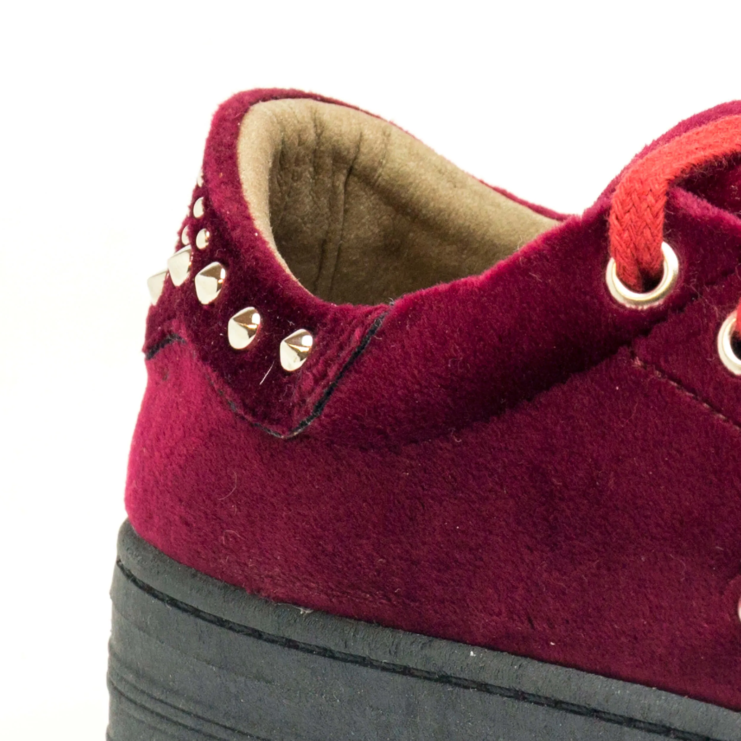 Wika Bordeaux Velvet Sneakers