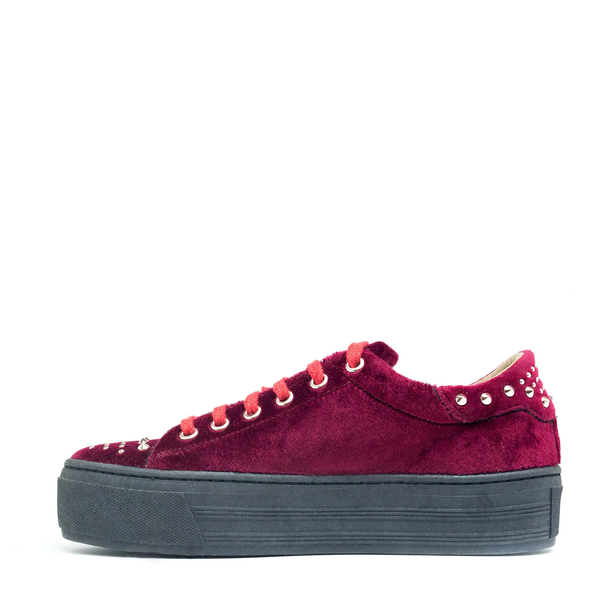 Wika Bordeaux Velvet Sneakers