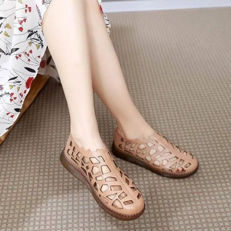 Women's Casual Shoes Comfortable Sneakers Hollow Sandals Flats 992