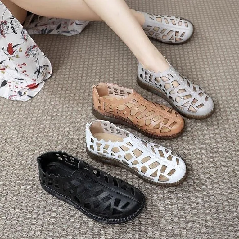 Women's Casual Shoes Comfortable Sneakers Hollow Sandals Flats 992