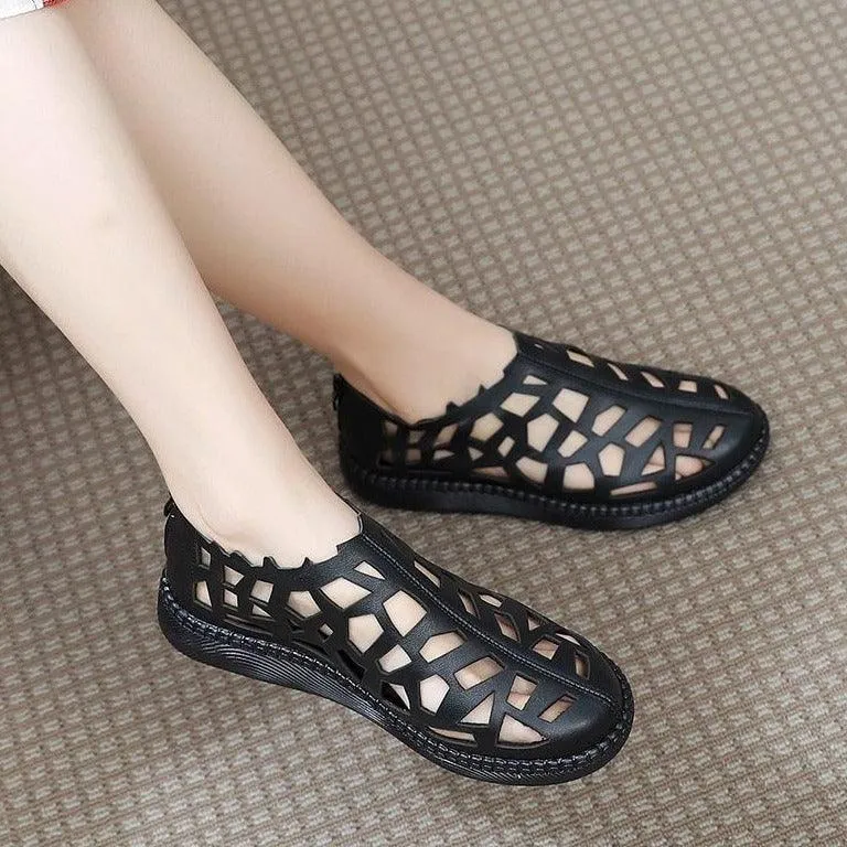 Women's Casual Shoes Comfortable Sneakers Hollow Sandals Flats 992