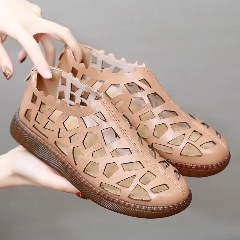 Women's Casual Shoes Comfortable Sneakers Hollow Sandals Flats 992