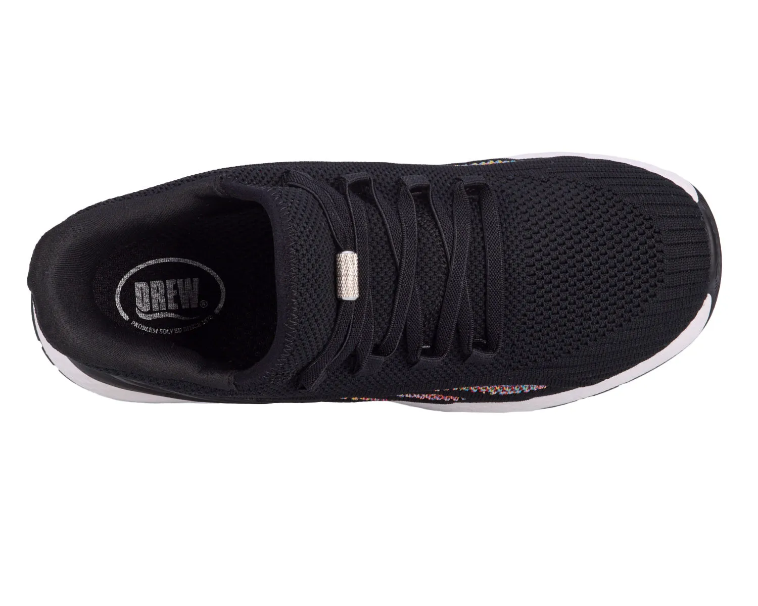 Women's Halo Step in Shoe WIDE WIDE in Black Mesh Combo