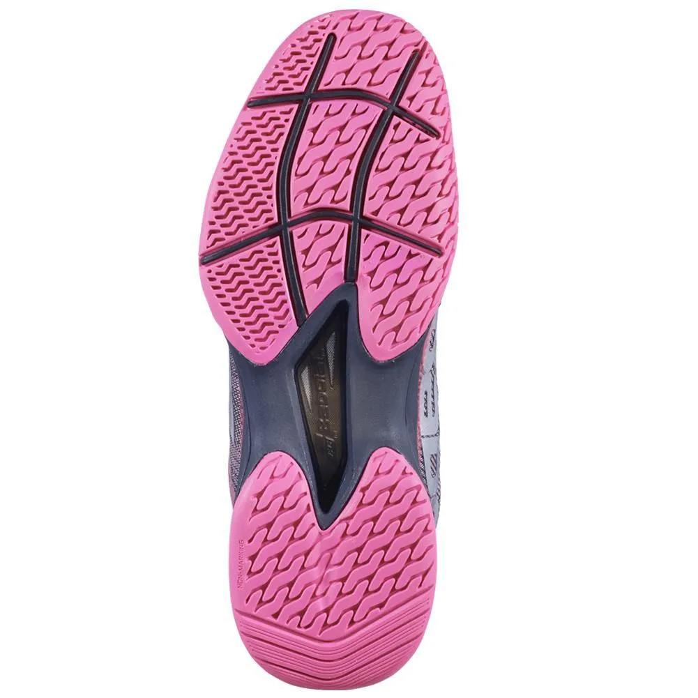 Women's Jet Mach II Pink and Black Tennis Shoes