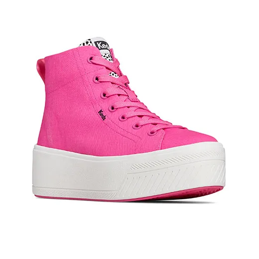 Women's Platform Skyler Hi Canvas Sneaker Fuchsia (WF67983)