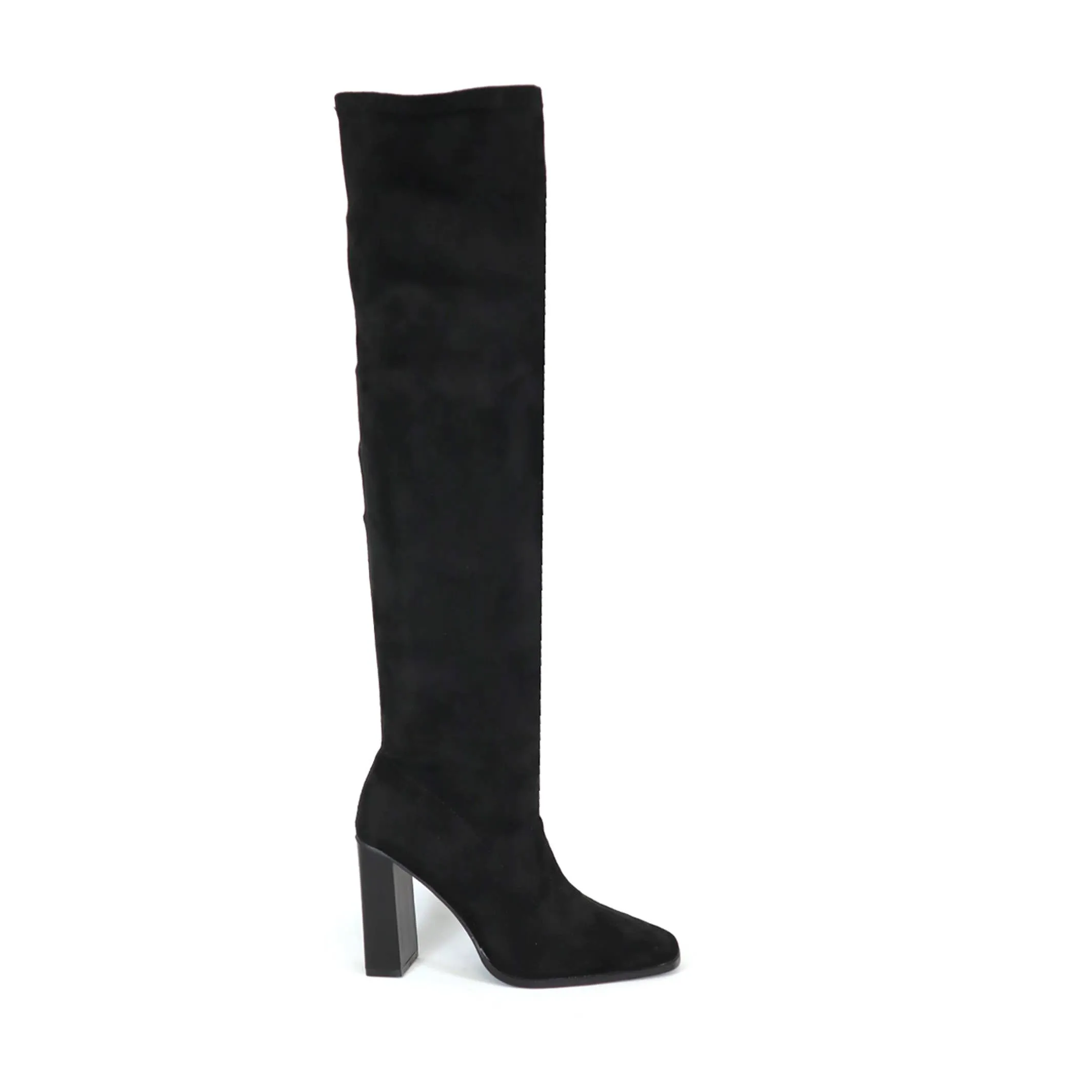 YOKI QUINCY Women's Over The Knee Stacked Heel Boots